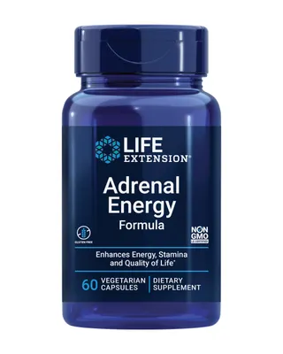 Life Extension Adrenal Energy Formula | Stamina & Quality of Life · 60 капсули