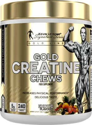 Kevin Levrone Gold Creatine Chews | Creatine Monohydrate · Екзотични плодове · 240 желирани бонбона