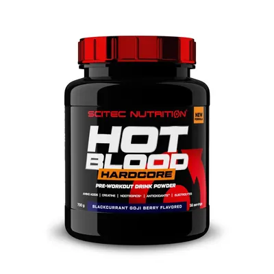 Scitec Hot Blood Hardcore · Касис и годжи бери · 700 г