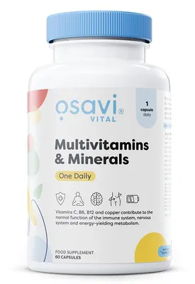 Osavi Multivitamins & Minerals One Daily · 60 капсули