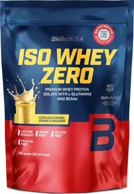 BioTech USA Iso Whey ZERO · Catalan Caramel Cream · 500 г