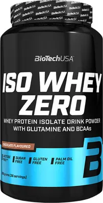 BioTech USA Iso Whey ZERO · Черен шоколад · 908 г