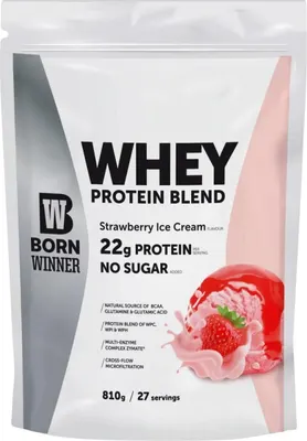 Born Winner Whey Protein Blend · Ягодов сладолед · 810 г