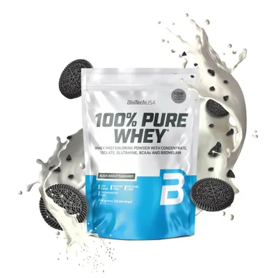 BioTech USA 100% Pure Whey · Black cookie · 454 g