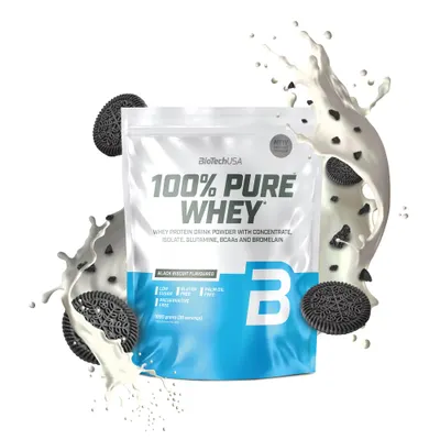 BioTech USA 100% Pure Whey · Черна бисквита · 1 кг