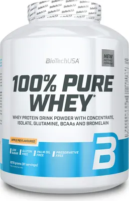 BioTech USA 100% Pure Whey · Ябълков пай · 2,27 кг