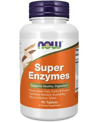 NOW Foods Super Enzymes · 90 капсули