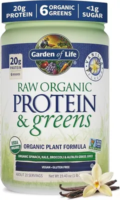 Garden Of Life Raw Organic Protein & Greens · Ванилия · 550 г