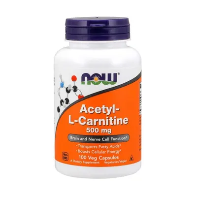 NOW Foods Acetyl L-Carnitine · 100 капсули