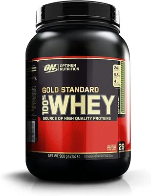 Optimum Nutrition - 100% Whey Gold Standard · Бял шоколад · 2,272 кг