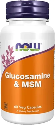 NOW Foods Glucosamine & MSM · 60 капсули