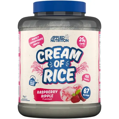 Applied Nutrition Cream of Rice | Easy Digesting & Great Tasting Complex Carbohydrates · Raspberry Ripple · 2 kg