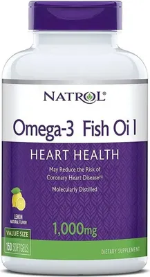 Natrol Omega 3 Fish Oil / Lemon Flavored · 150 softgels
