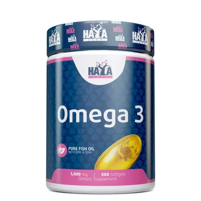 Haya Labs Omega 3 1000mg. · 500 софтгел капсули