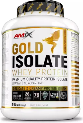 Amix Gold Whey Protein Isolate · Шоколад и фъстъчено масло · 2,27 кг