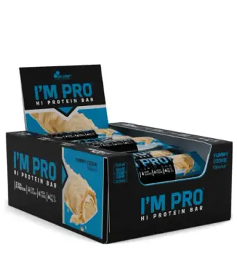 Olimp I'M PRO Protein Bar Box · Фъстъчено масло · 15 x 40 г
