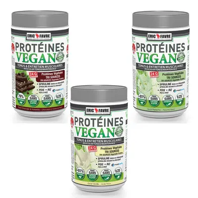 Eric Favre Protein Vegan | Tri Sources · Шоколад и лешник · 750 г