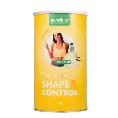 PURASANA - БИО ВЕГАН ПРОТЕИНОВ ШЕЙК "SHAPE & CONTROL" · Ванилия · 350 г