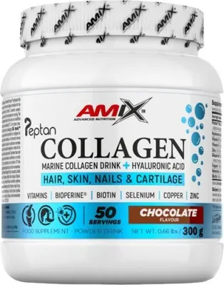 Amix Collagen Marine Peptan Drink · Тропически плодове · 300 г