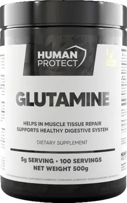 Human Protect Glutamine Powder · Неовкусен · 500 г