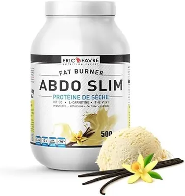 Eric Favre Abdo Slim Fat Burner Protein | Whey + L-Carnitine & Green Tea · Vanilla · 500 g