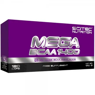 Scitec Nutrition Mega BCAA 1400 · 120 капсули