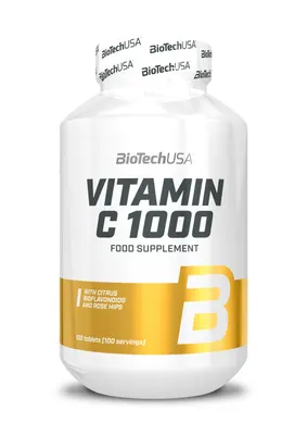 BioTech USA Vitamin C 1000mg. Bioflavonoids · 100 таблетки
