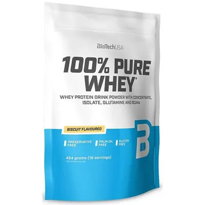 BioTech USA 100% Pure Whey · Бисквита · 454 г