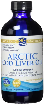 Nordic Naturals Arctic Cod Liver Oil 1060 mg · Натурален · 237 мл
