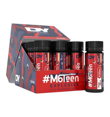 Dorian Yates Nutrition M6Teen Explosive / Pre-Workout Shot · Peach · 12 x 60 ml