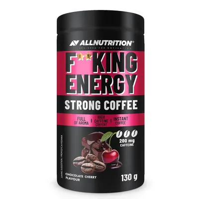 AllNutrition F**KING Energy | Strong Coffee Instant · Шоколад и череша · 130 г