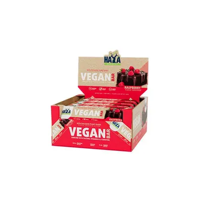 Haya Labs Vegan Bar Box · Rasperry Fudge Brownie · 12 x 40 g