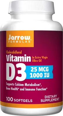 Jarrow Formulas Vitamin D3 1000 - Витамин D · 100 софтгел капсули