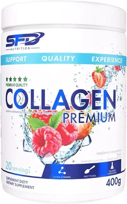 SFD Collagen Premium - Колаген · Raspberry & strawberry · 400 g