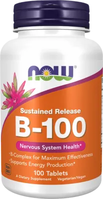 NOW Vitamin B-100 Sustained Release / 100Tabs