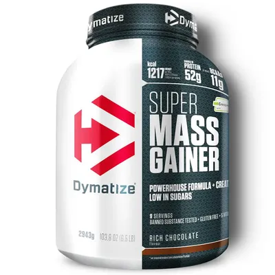 Dymatize Super Mass Gainer with Creapure · Chocolate · 2.943 kg