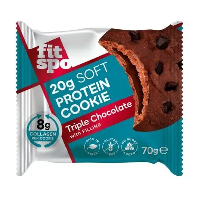 FIT SPO Soft Protein Cookie | with Collagen & No Added Sugar · Троен шоколад · 70 г