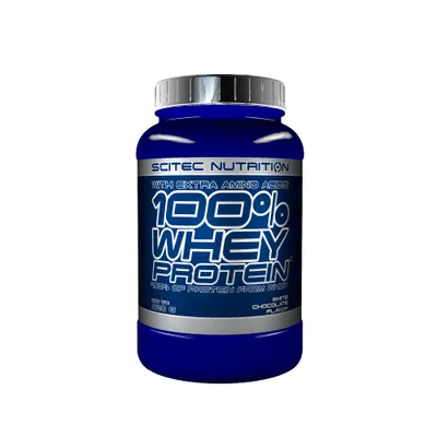 Scitec 100% Whey Protein · Бял шоколад · 920 г