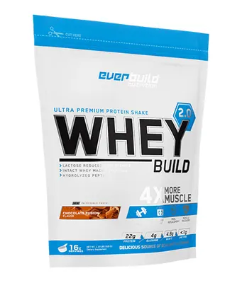 Everbuild Whey Protein Build 2.0 · Strawberry · 500 g