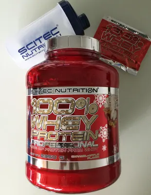 Scitec 100% Whey Protein Professional · Шоколад с бисквити и крем · 2,35 кг