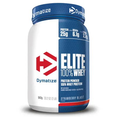 Dymatize Elite 100% Whey · Ягода · 942 г