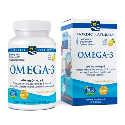 Nordic Naturals Omega-3 690 mg · 60 софтгел капсули