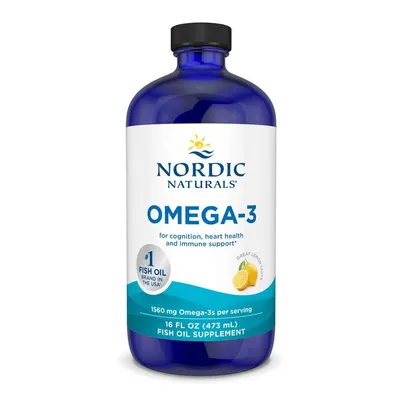 Nordic Naturals Omega-3 Liquid 1560 mg · Лимон · 473 мл