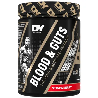 Dorian Yates Nutrition Blood & Guts | The Mind & Body Pre-Workout · Ягода · 380 г
