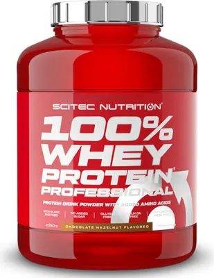 Scitec 100% Whey Protein Professional · Шоколад и лешник · 2,35 кг
