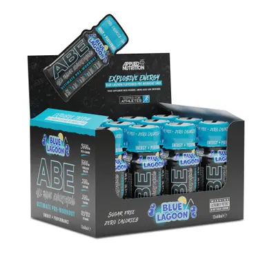 Applied Nutrition ABE Shot | All Black Everything Pre-Workout · Blue Lagoon · 12 x 60 мл