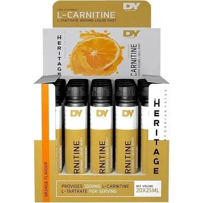 Dorian Yates Nutrition Liquid L-Carnitine Shot 3000 · Портокал · 20 x 25 мл