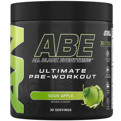 Applied Nutrition ABE - All Black Everything | Ultimate Pre-Workout · Кисела ябълка · 375 г