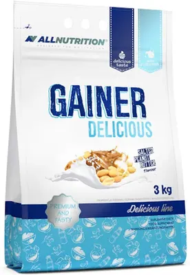 Allnutrition Gainer Delicious - Гейнър · Солен фъстъчен бритъл · 3 кг