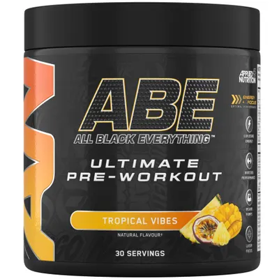 Applied Nutrition ABE - All Black Everything | Ultimate Pre-Workout · Тропически плодове · 375 г